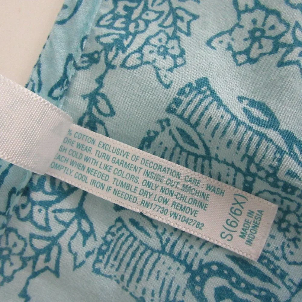 Calypso St Barth For Target Blue Floral Top